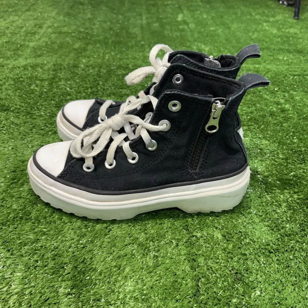 Converse Chuck Taylor All Star Youth Sz 1.5 High Lugged Platform Shoes A03846C